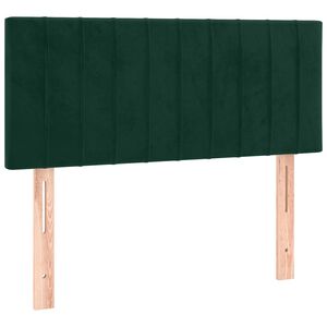 vidaXL Kopfteil Dunkelgr&uuml;n 100x5x78/88 cm Samt