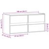 vidaXL TV-Wandschrank LED-Beleuchtung Braun Eichen-Optik 100x31x45 cm