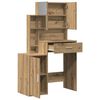 vidaXL Schminktisch Artisan-Eiche 80 x 35 x 132 cm Holzwerkstoff