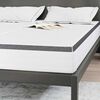 vidaXL Matratze 2 pcs Wei&szlig; und Grau 70 x 200 cm Bonell Feder