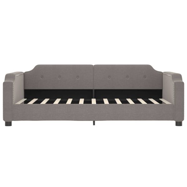 vidaXL Tagesbett Taupe 90x200 cm Stoff