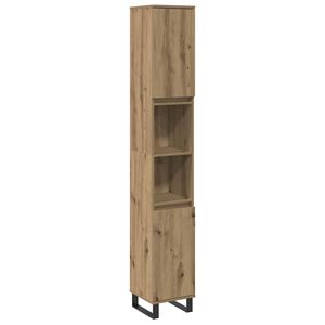 vidaXL Badschrank Artisan-Eiche 30x30x190 cm Holzwerkstoff