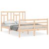 vidaXL Bettgestell ohne Matratze Doppelbett Massivholz