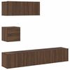vidaXL 4-tlg. TV-Schrank-Set Braun Eichen-Optik Holzwerkstoff