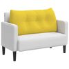 vidaXL R&uuml;cken Kissen Helles Gelb 100 x 24 x 50 cm Stoff