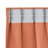 vidaXL Verdunkelungs-Vorh&auml;nge mit Ringen 2 pcs Terrakotta 245 x 140 cm