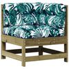 vidaXL 7-tlg. Garten-Lounge-Set mit Kissen Impr&auml;gniertes Kiefernholz