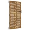 vidaXL Gartentor 85x175 cm Cortenstahl Quadratisches Design