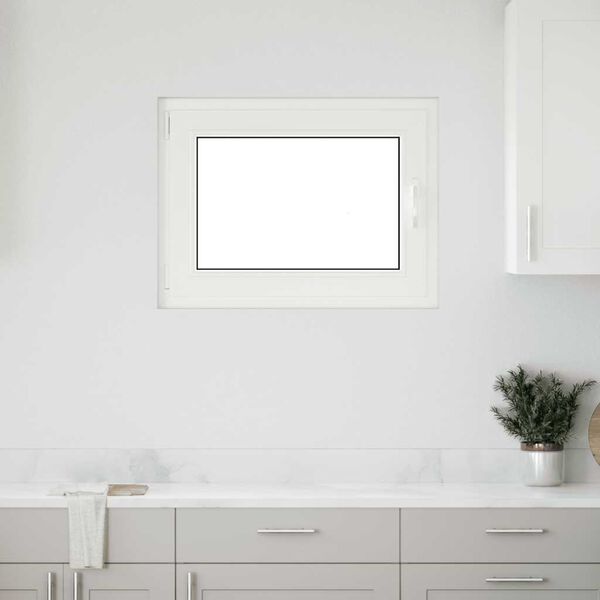 vidaXL Kellerfenster "RISOR" 80x60 cm Drehkipp DIN Links Anthrazit