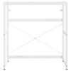 vidaXL Badezimmer Waschtischgestell Wei&szlig; 79x38x83 cm Eisen