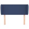 vidaXL Kopfteil mit Ohren Blau 83x23x78/88 cm Stoff