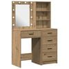 vidaXL Schminktisch 2 pcs Braun 50 x 41 x 135 cm Holzwerkstoff