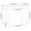 vidaXL Schreibtisch Wei&szlig; 100x45x75 cm Holzwerkstoff