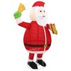 vidaXL LED-Weihnachtsmann Weihnachtsfigur Luxus-Gewebe 180 cm