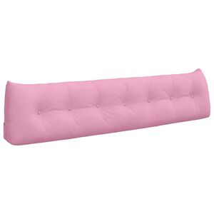 vidaXL R&uuml;cken Kissen Rosa 200 x 24 x 50 cm Stoff