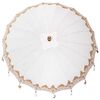 vidaXL Balinesischer Sonnenschirm 2 pcs Creme Baumwolle und Massivholz