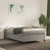 vidaXL Boxspringbettgestell Hellgrau 120x200 cm Samt