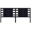 vidaXL Kopfteil Schwarz 206x4x100 cm Massivholz Kiefer