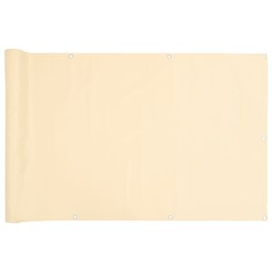 vidaXL Balkon-Sichtschutz Creme 300x90 cm PVC