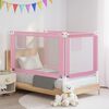 vidaXL Kleinkind-Bettschutzgitter Rosa 140x25 cm Stoff