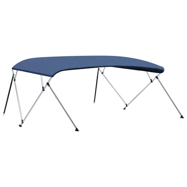 vidaXL 4-Bow Bimini Top Marineblau 243x(230-244)x137 cm
