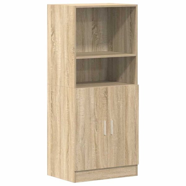 vidaXL Küchenschrank Sonoma-Eiche 57x41,5x131,5 cm Holzwerkstoff