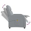 vidaXL Massagesessel Hellgrau Stoff