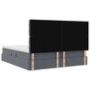 vidaXL Aufbewahrungsbett mit Matratze Dunkelgrau 200 x 200 cm Samt