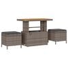 vidaXL Garten-Sofa-Set mit Kissen mit Speicher mit Kissen 8 pcs Grau