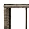 vidaXL Outdoor-Regale f&uuml;r Whirlpool 2 Stk. Grau Poly Rattan