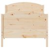 vidaXL Massivholzbett ohne Matratze 75x190 cm Kiefernholz