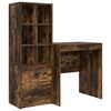 vidaXL Schreibtisch Ger&auml;ucherte Eiche 115,5 x 50 x 127 cm 2 stk.