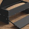 vidaXL H&uuml;hnertretfeeder Schwarz 48,5 x 39,5 x 19 cm