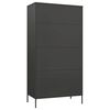 vidaXL Kleiderschrank Anthrazit 90x50x180 cm Stahl