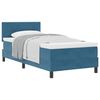 vidaXL Boxspringbett mit Matratze Dunkelblau 80 x 200 cm Samt