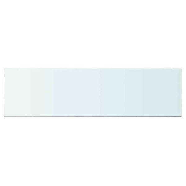 vidaXL Regalboden Glas Transparent 110x30 cm