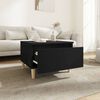 vidaXL Beistelltische 2 Stk. Schwarz 50x46x35 cm Holzwerkstoff