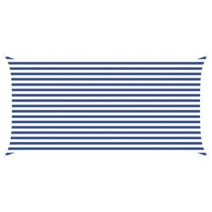 vidaXL Sonnensegel Blau und Wei&szlig; 5 x 2,5 m 100 % Polyester Oxford