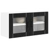vidaXL K&uuml;chenschrank Schwarz Eichen-Optik 80 x 31 x 40 cm