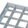 vidaXL Gitter Silber 80 x 50 x 2 cm Feuerverzinkter Stahl