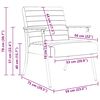 vidaXL Sessel Hellgrau 59 x 75 x 78 cm Stoff