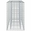 vidaXL Gabionen-Hochbeet Silber 130 x 50 x 80 cm verzinktem Stahl