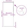 vidaXL Duschrollo mit Kassette 110x240 cm Stoffbreite 106 cm