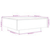 vidaXL Couchtisch Wei&szlig; 80x80x31 cm Holzwerkstoff