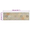 vidaXL K&uuml;chenteppich Waschbar Sechseck Pastell 45x150 cm Samt