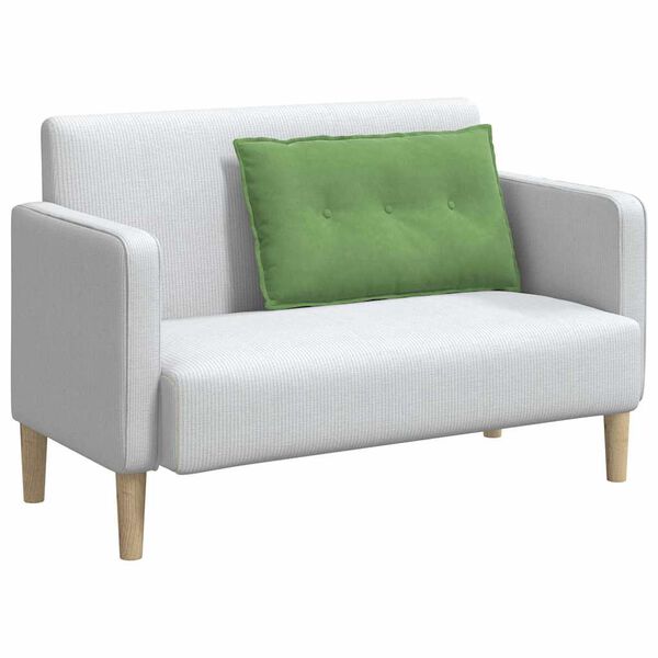 vidaXL R&uuml;ckenkissen Hellgr&uuml;n 80 x 50 cm Cordstoff
