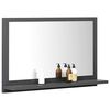 vidaXL Badspiegel Grau 60x10,5x37 cm Holzwerkstoff