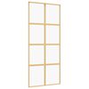 vidaXL Schiebet&uuml;r Golden 90x205 cm ESG-Klarglas und Aluminium