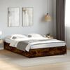 vidaXL Bettgestell R&auml;uchereiche 120x200 cm Holzwerkstoff und Metall