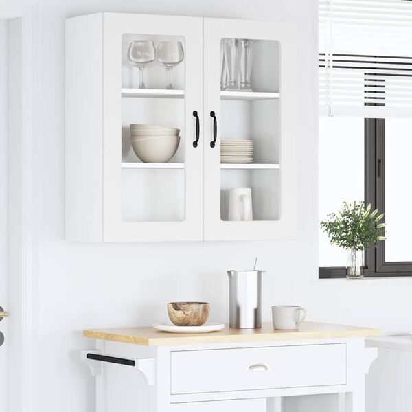 vidaXL K&uuml;chenschrank mit Regal Wei&szlig; 80 x 31 x 80 cm Holzwerkstoff